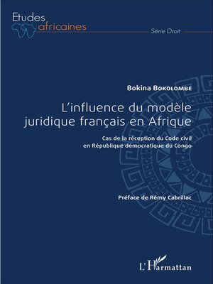 cover image of L'influence du modèle juridique français en Afrique